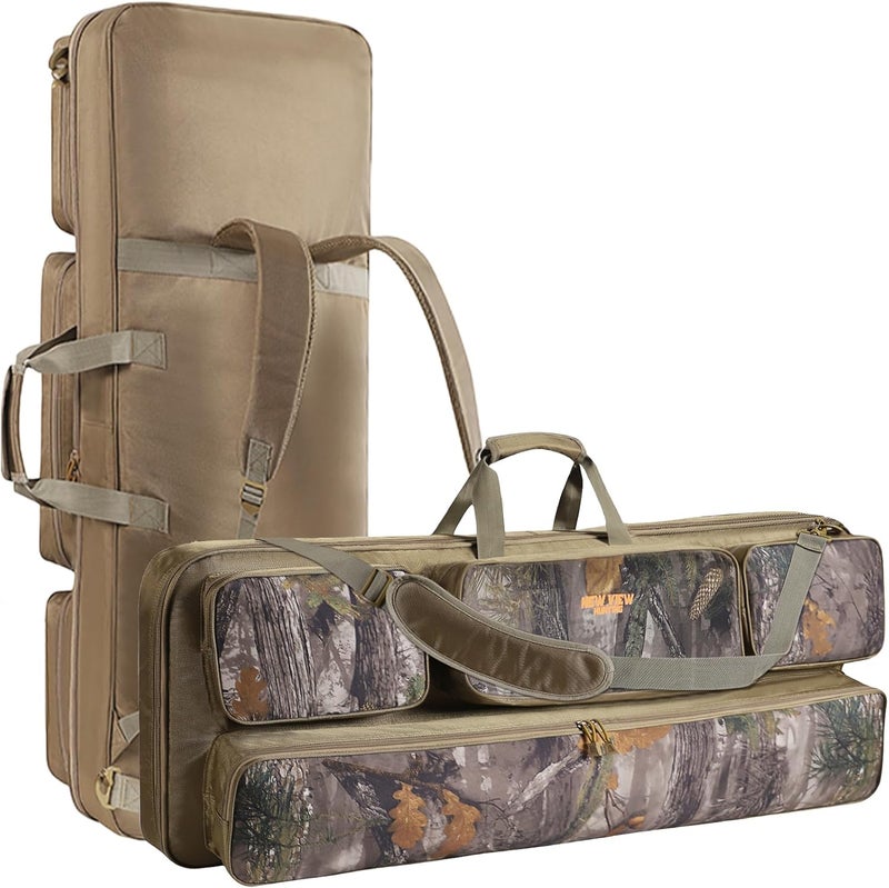 NEW VIEW Bow Case - Protects Your Compound Bow - Features Large Compartment, Soft Padding, Comfortable Carrying Options & Multiple Accessory Pockets - Lightweight Durable Archery Bow Bag - Image 1